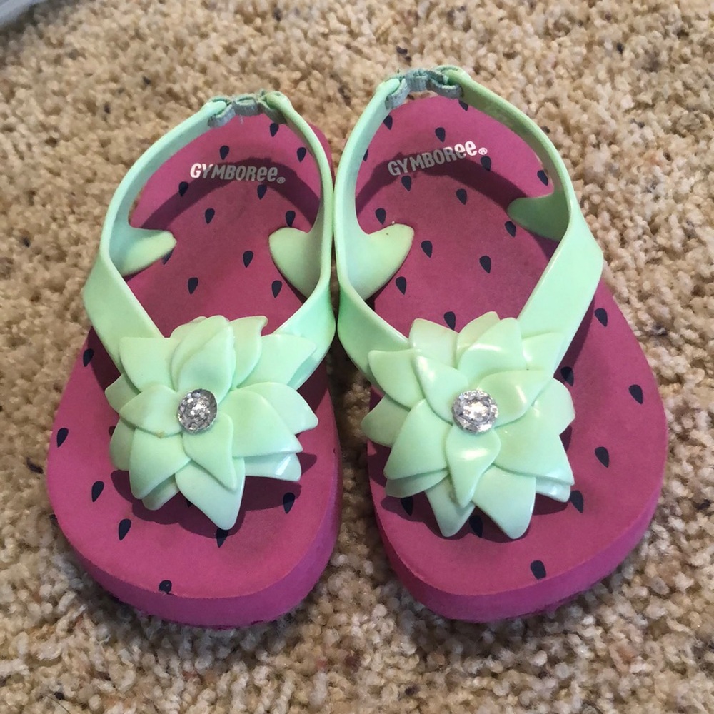 ✌️2 for $10/Strawberry/Watermelon Toddler Flip Flops